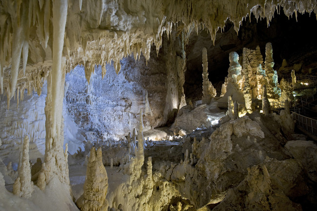 Frasassi Caves in Italy is part of the world wide show cave community celebrating the International Day of Caves and the Subterranean World on June 6th