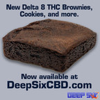 Deep Six CBD Debuts Delta 8 THC Baked Goods, Chocolate Bars Online, Delivery Anywhere in the USA Including NJ, MD, FL, GA, Texas.