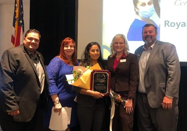 Florida Health Care Association (FHCA) awarded Minnie Diaz Certified Nursing Assistant of the Year