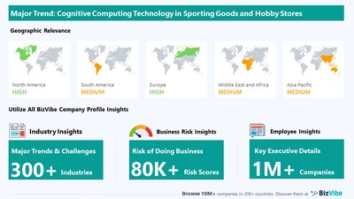 Snapshot of key trend impacting BizVibe's sporting goods and hobby stores industry group.