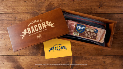 Couples have a chance to win the gift of Wright® Brand Bacon by sharing a photo from their 2016 ceremony.