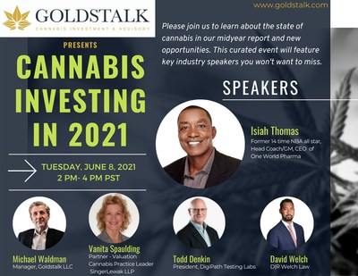 Goldstalk LLC to Host Webinar Event with Former NBA star Isiah Thomas and Other Cannabis Experts