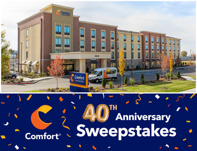 Comfort Hotels Celebrates 40 Years Of Guest Loyalty With Chance For 40 Customers To Win 40,000 Choice Privileges Points