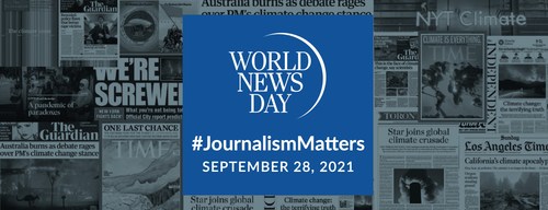 World News Day logo (Groupe CNW/La Fondation pour le journalisme canadien)