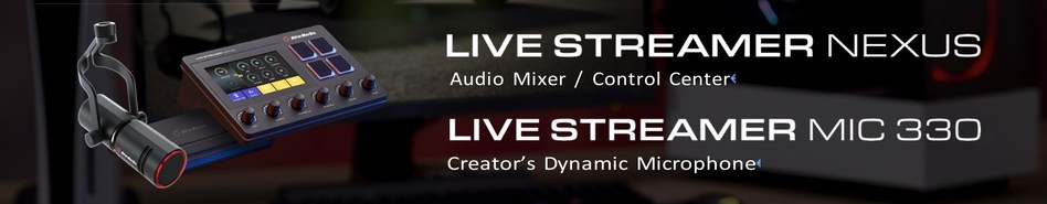 AVerMedia launches Live Streamer NEXUS and MIC 330, a content creator control center/6-track audio mixer and a dynamic XLR microphone