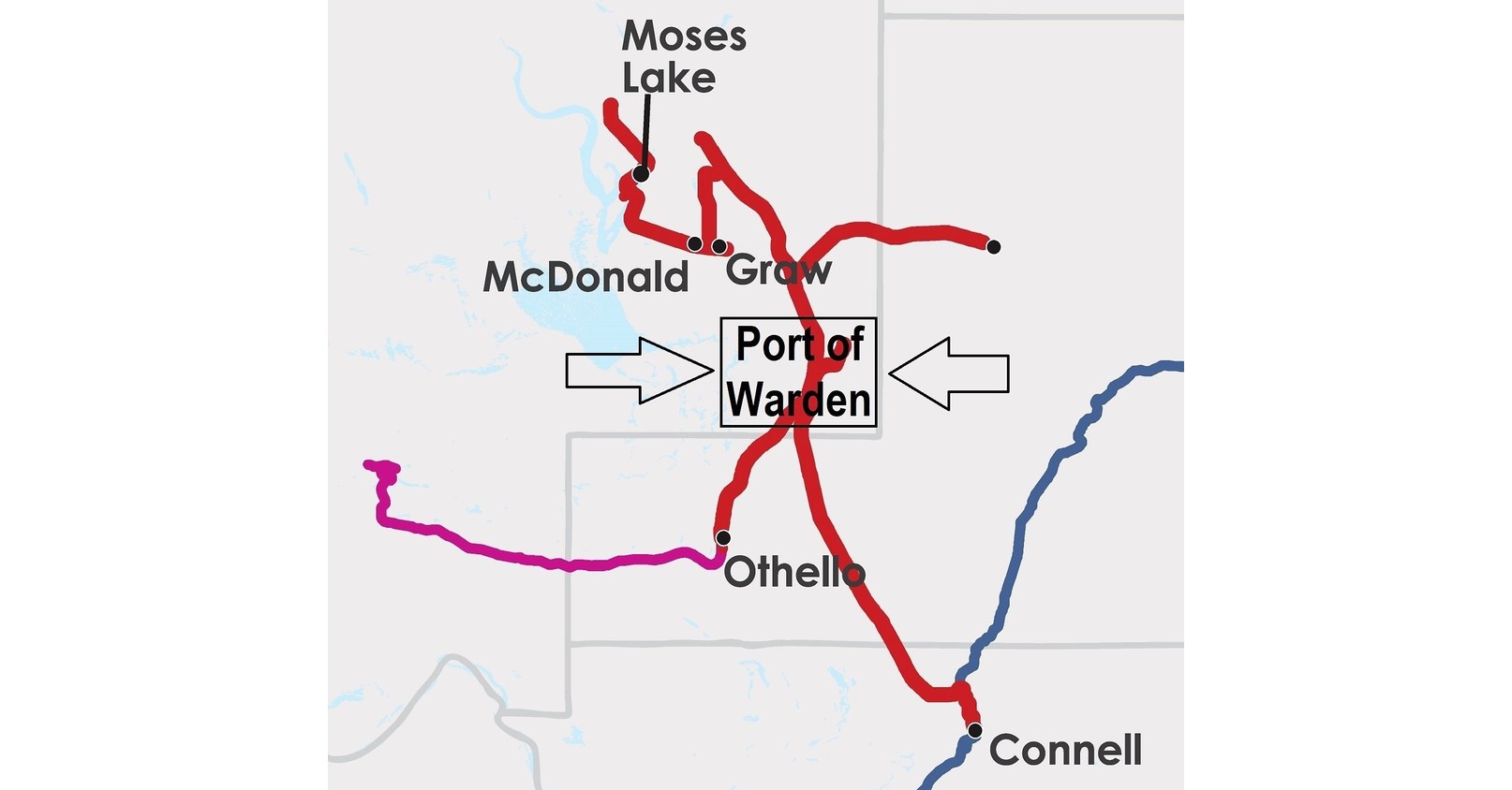Port of Warden Receives Funding from Grant County for Road