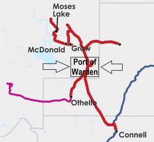 Port of Warden Receives Funding from Grant County for Road Infrastructure Project - Focuses on Improving Road &amp; Rail Infrastructure in Warden, WA