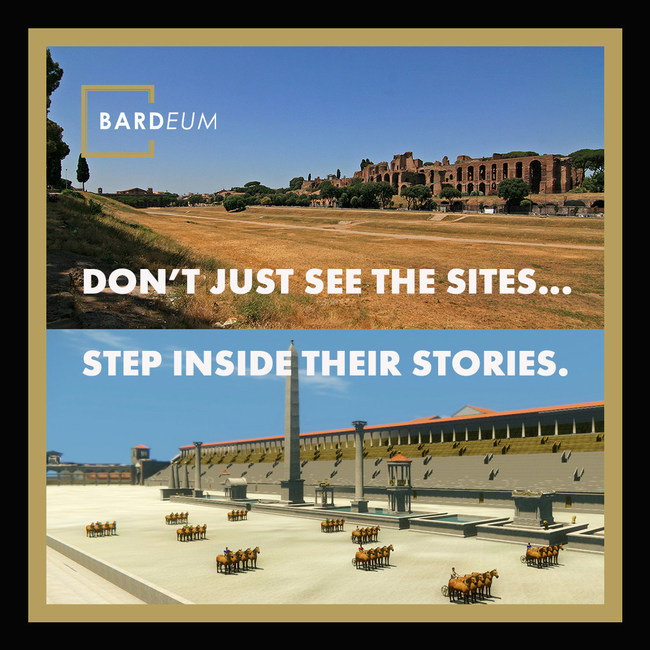 Step back in time to the Circus Maximus with The Charioteer on the Bardeum Mobile App