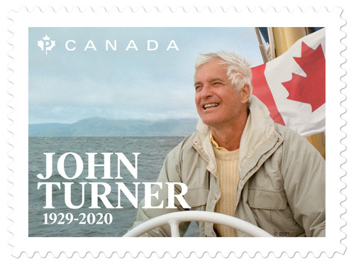 Timbre de John Turner (Groupe CNW/Postes Canada)
