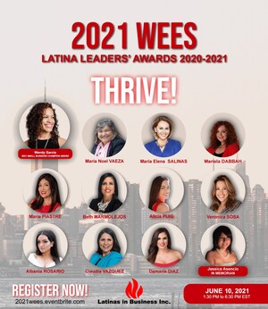 2021 Small Business Champion and Latina Leaders Awards announced at THRIVE! Women Entrepreneurs Empowerment Summit