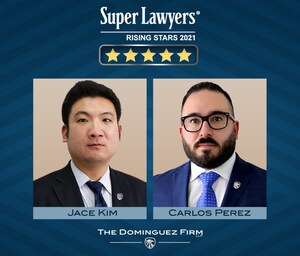Dominguez Firm Attorneys Carlos Perez and Jace Kim Named Super Lawyers® Rising Stars for 2021