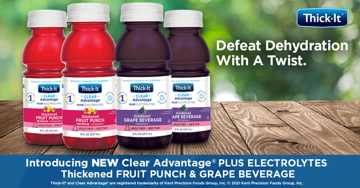ThickIt® Brand Launches Clear Advantage® Plus Electrolytes Thickened Beverages