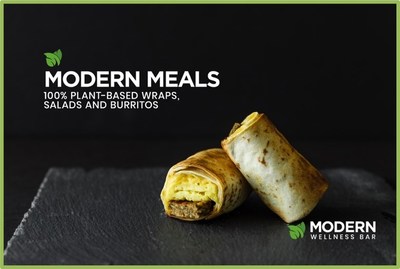 Modern Meals 100% Plant-Based Wraps, Salads and Burritos (CNW Group/Modern Plant Based Foods Inc.)