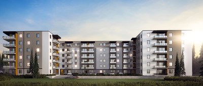 Le Cardinal Nord à Québec : nouveau projet résidentiel pour EDIFIA Groupe Immobilier et le Fonds immobilier de solidarité FTQ (Groupe CNW/Fonds de solidarité FTQ)