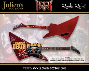 Heralded Musician/Guitarist/Songwriter Jason Hook Auctions Exclusive Guitars, Motorcycles, and Five Finger Death Punch Memorabilia to help benefit roadies and crew members