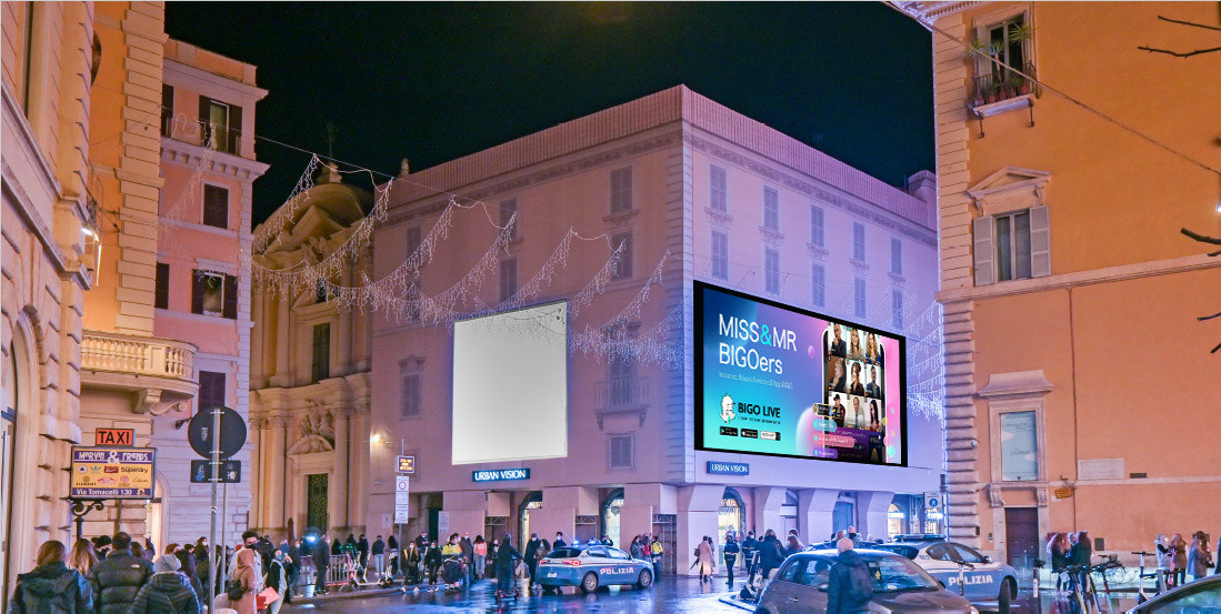 Miss & Mr BIGOers, Ambassadors of Bigo Live Italy, Gleam on Rome's Famed Via del Corso Billboard - Vimarsana News