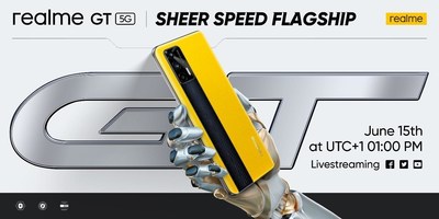 realme GT global online launch event will be on Tuesday, June 15 at UTC+1 01:00 PM realme GT global online launch event will be on Tuesday, June 15 at UTC+1 01:00 PM