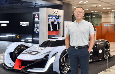 HMG HQ Lobby with Hyundai N 2025 Vision Gran Turismo