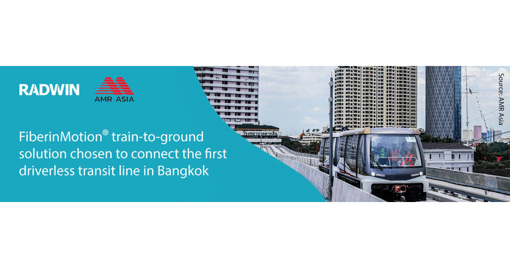 FiberinMotion&reg; Train-To-Ground Solution Chosen to Connect the First Driverless Transit Line In Bangkok, Thailand