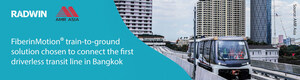 FiberinMotion® Train-To-Ground Solution Chosen to Connect the First Driverless Transit Line In Bangkok, Thailand