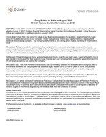 Doug Suttles to Retire in August 2021 - Ovintiv Names Brendan McCracken as CEO (CNW Group/Ovintiv Inc.)