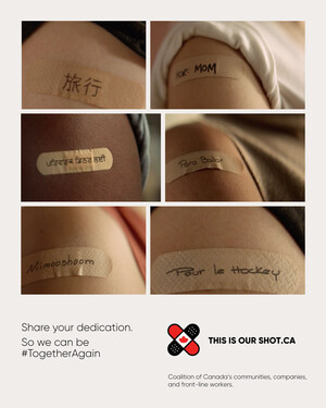 Rallying Canadians to dedicate your vaccination and help get the word out to end the pandemic, together