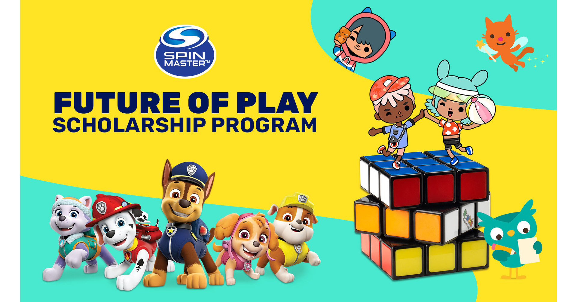 Spin Master Announces Comprehensive Scholarship Program to Support  Individuals from Underrepresented Communities Establish Careers in Toy,  Entertainment and Digital Games