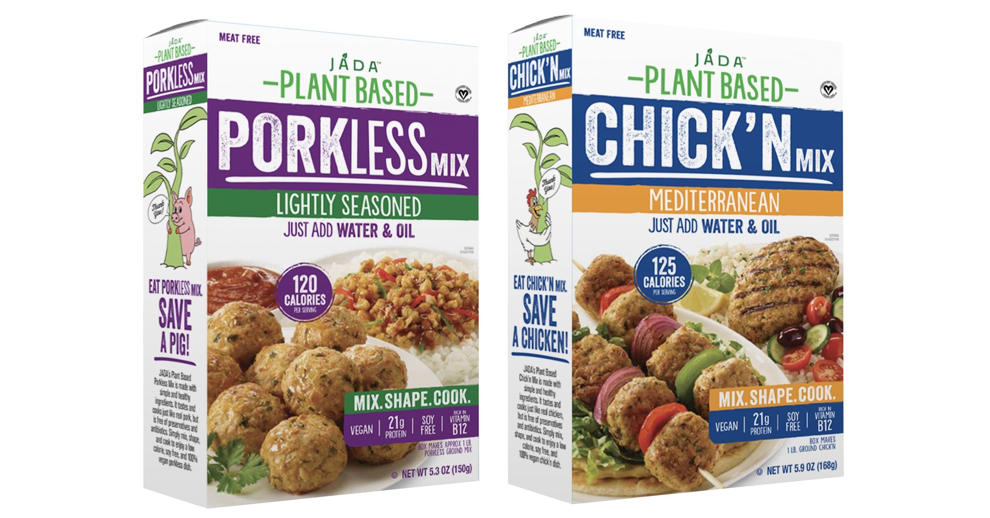 JADA Launches Porkless & Mediterranean Chick'n Mix