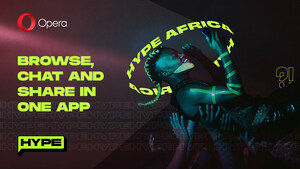 Opera launches Hype, an in-browser chat service for Opera Mini users, in South Africa, Zambia and Ghana