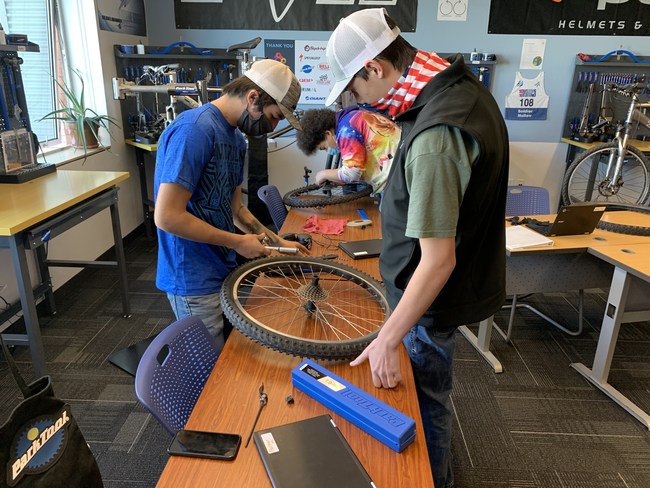 Students learn collaborative skills as well as other vital business skills. Lightspeed offers Project Bike Tech students valuable training on point-of-sales systems