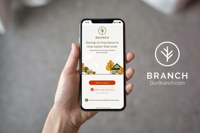 By leveraging the dual powers of community and technology, Branch is making it quicker and easier than ever to get home and auto insurance.