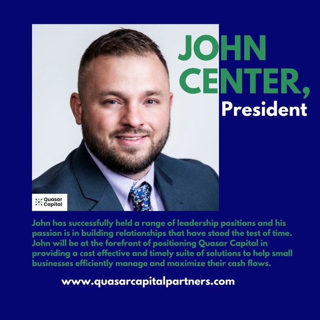 John has successfully held a range of leadership positions and his passion is in building relationships that have stood the test of time. John will be at the forefront of positioning Quasar Capital in providing a cost effective and timely suite of solutions to help small businesses efficiently manage and maximize their cash flows.