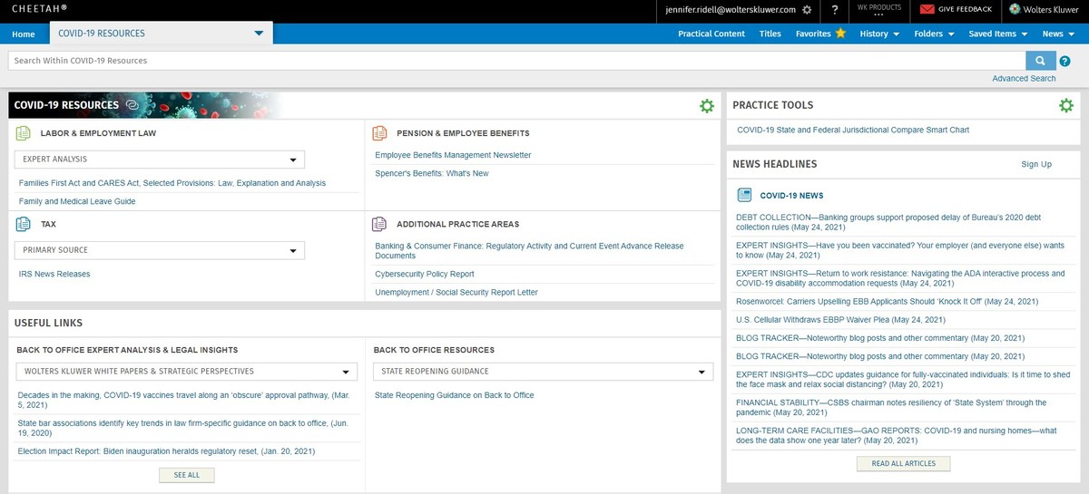 Wolters Kluwer Launches New Back to Office Smart Chart to Support Return to the Office Plans for Employers - Vimarsana News