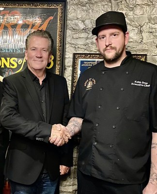 Icon Entertainment CEO Bill Miller with Corporate Chef Keith Droz
