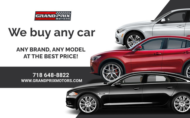 The best place to sell your car is Grand Prix Motors in New York. We buy any makes and any models. You can exit your lease early, trade in your auto, or sell your old car for cash. We will buy your vehicle in any way you choose.