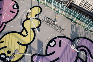 The First Public Nike Grind Court in Hong Kong Made From 20,000 Pairs of Used Sneakers