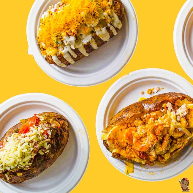 Gourmet loaded potatoes! The Original Crab Pot, Chicken Bacon Ranch and Chicken Fajita..just a few of their many options!