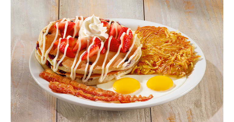 Denny's Brings Back Red, White & Blue Pancake Breakfast - Chew Boom