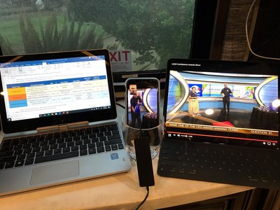 If there's a will, there's a way: IEHP CEO, Jarrod McNaughton's virtual set up for the health plan's first ever Lean Virtual Conference in 2020. The conference recognizes process improvements made by IEHP Team Members and inspires continued innovation.