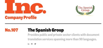 Perfil de The Spanish Group Inc