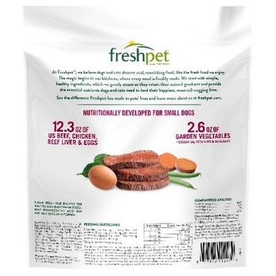 Freshpet Voluntarily Recalls One Lot of Freshpet® Select Small Dog Bite Size Beef & Egg Recipe Dog Food Due to Potential Salmonella Contamination