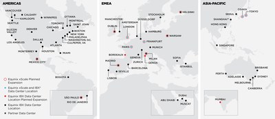 Equinix xScale and IBX Data Center Location Map