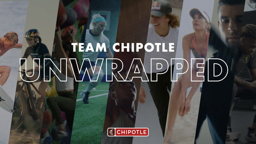 Starting today, fans have the chance to eat like America’s top athletes through new "Team Chipotle" menu items. In addition, the brand worked with partner athletes to launch behind-the-scenes training content as part of its “Unwrapped” series.