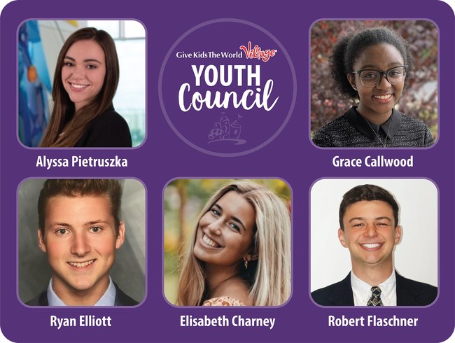 Give Kids The World Village (GKTW) in Kissimmee, FL, has announced the appointment of five young leaders to its national Youth Council. They include Grace Callwood (Harford County, MD); Elisabeth Charney (Chapel Hill, NC); Ryan Elliott (Seal Beach, CA); Robert Flaschner (Jackson Hole, Wyoming); and Allysa Pietruszka (Hartland, WI.) GKTW is an 89-acre, whimsical nonprofit resort that provides critically ill children and their families with magical weeklong wish vacations at no cost. gktw.org