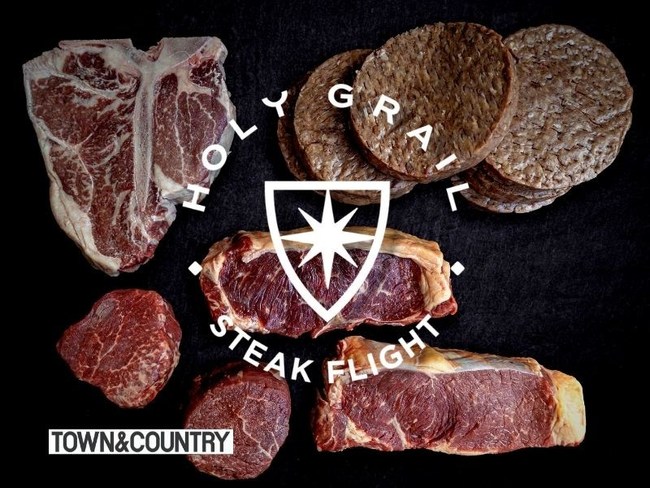 The Town & Country Ultimate Father's Day Steak Flight features an Upper Prime Black Angus Porterhouse, two Upper Prime Black Angus Filet Mignons, two Santa Carota Carrot-Finished NY Strip Steaks, and six Tajima American Wagyu + Grass-Fed Burgers.