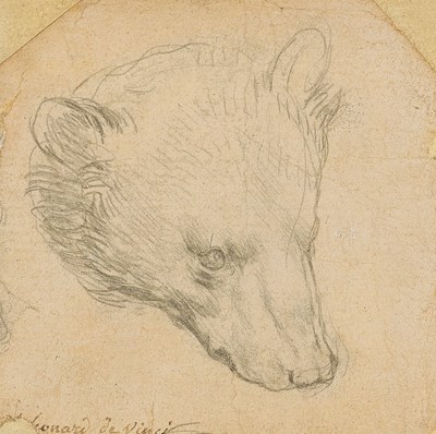 Leonardo da Vinci, 1452-1519, Head of a Bear, (estimate £8,000,000-12,000,000) ©Christie’s 2021 (PRNewsfoto/Christie’s)