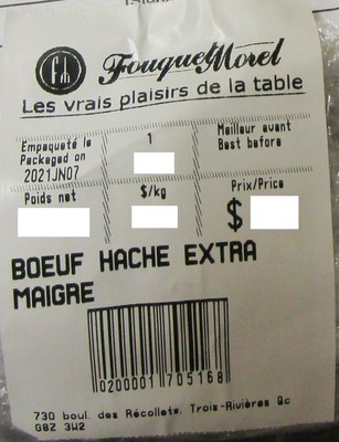 Boeuf hach extra maigre (Groupe CNW/Ministre de l'Agriculture, des Pcheries et de l'Alimentation)