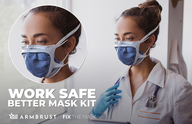 The Better Mask is a marriage of form and function designed to provide comfortable, high-level filtration with a better seal around the face.