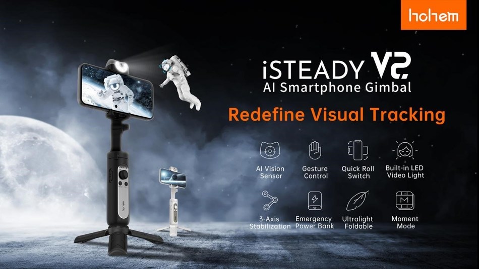 Built In Ai Vision Sensor Smart Tracking For All Platforms Hohem Isteady V2 Available Online Now