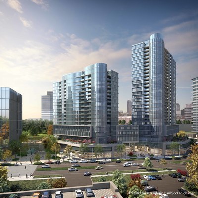 The Mather will include two residential buildings, one with 186 apartment homes (Phase 1 projected to open in 2023) and Phase 2 (projected opening in 2024) with 114 apartment homes, which will be connected by a multi-story concourse with amenity spaces.
